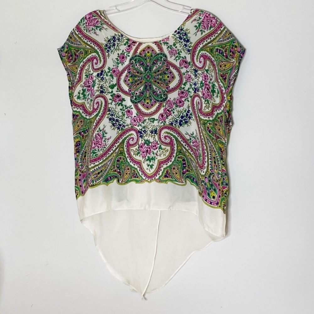 Anthropologie Maeve Komal Silk Blouse, size 12